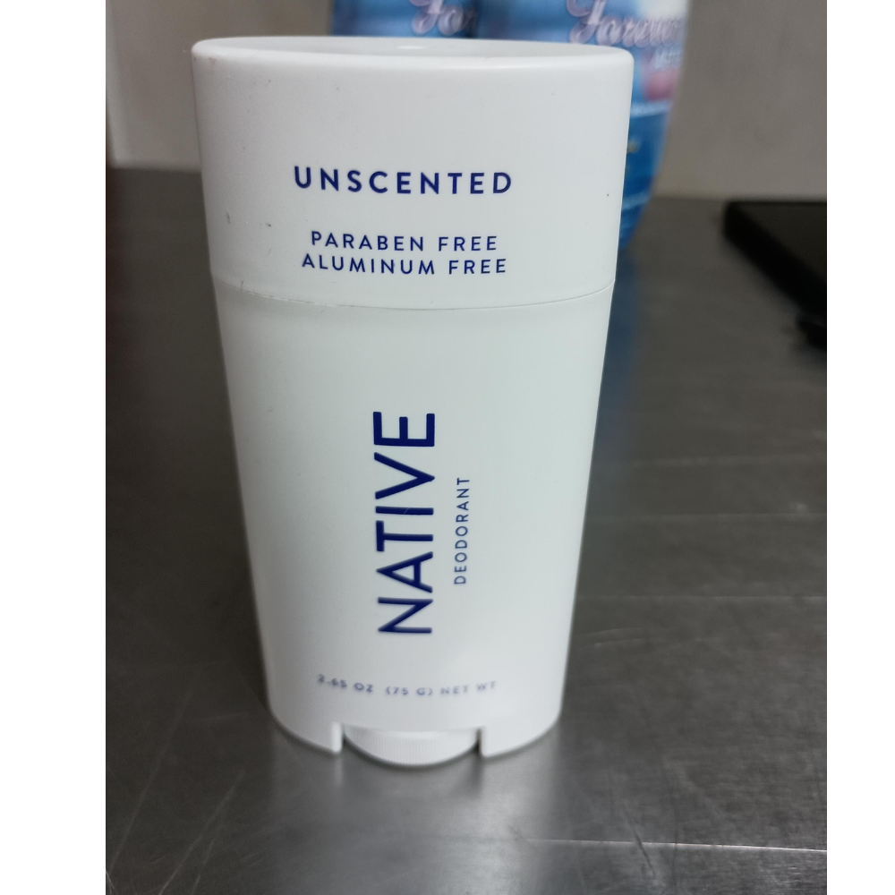 Native Fragrance-Free Deodorant Stick | 72-Hour Odor Protection, Aluminum-Free, 2.65 oz