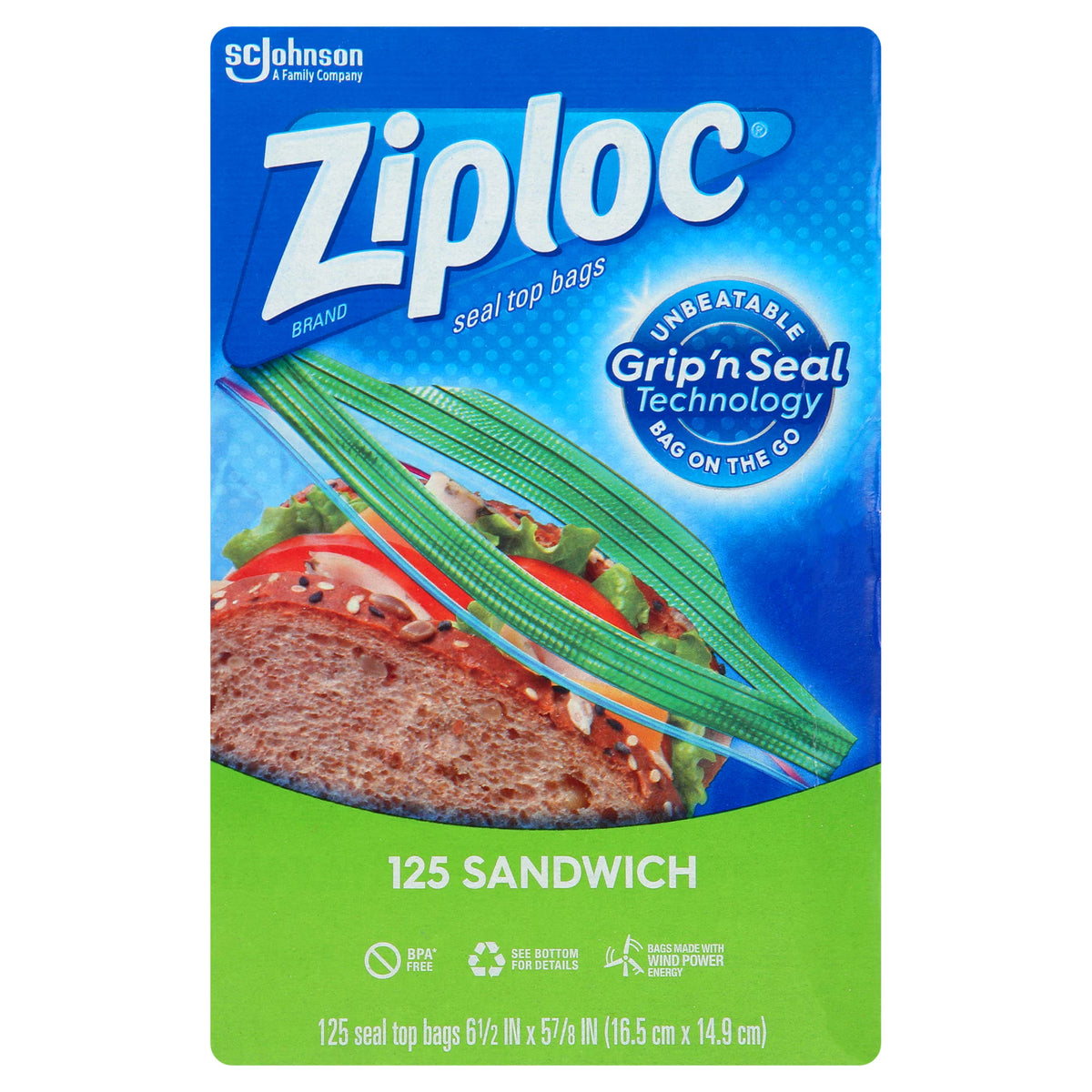 Ziploc Storage Bags Variety Pack – Multiple Sizes, Resealable Food Storage Bags, 347 Count