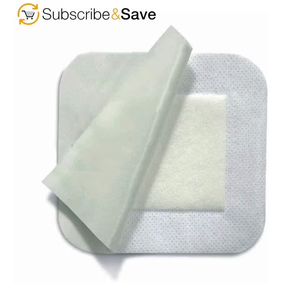 Dukal Island Dressing 4" x 4" | 25 Pack Sterile Adhesive Wound Dressings with Non-Adherent Pad | Latex-Free, Single-Use