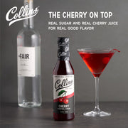 Collins Cherry Simple Syrup with Real Cherry Juice & Real Sugar – 12.7 oz