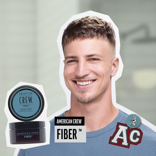 American Crew Fiber Hair Styling Cream, High Hold & Low Shine, 3 oz