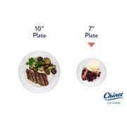 Chinet Crystal Premium Clear Plastic Dessert Plates, 7 Inch – 30 Count