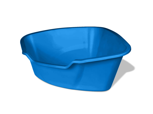 Van Ness Large Corner High-Sides Cat Litter Pan – Blue