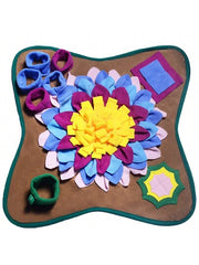 Colorful Interactive Pet Snuffle Mat for Dogs & Cats, 19.6 Inch