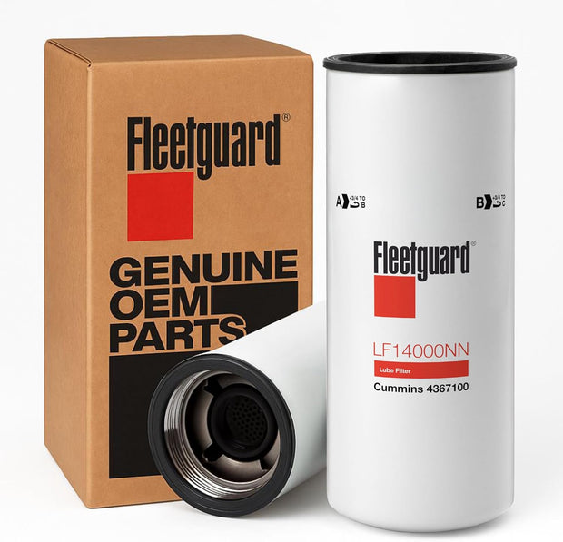 Fleetguard LF14000NN Spin-On Lube/Oil Filter – Heavy-Duty Engine Filtration, NanoNet Technology, Cummins Compatible