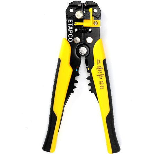3-in-1 Wire Stripper Tool | Cutter, Crimper & Adjustable Cable Stripper (Yellow)