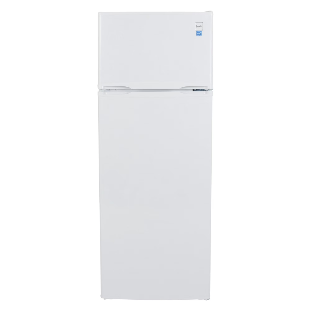 Avanti 7.3 Cu Ft 2-Door Apartment Refrigerator with Top Freezer – Adjustable Shelves, Door Storage & Energy Efficient | Model AVRPD7300BW, White