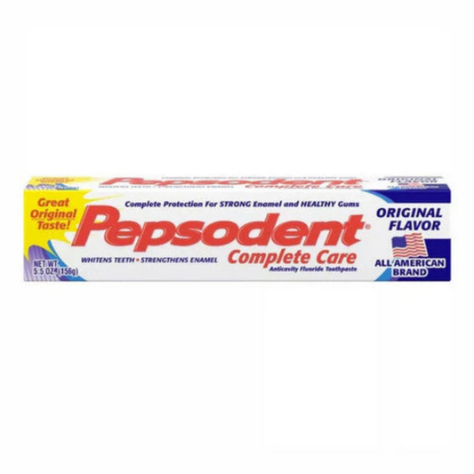 Pepsodent Complete Care Anticavity Fluoride Toothpaste Original Flavor, 5.5 Oz – Pack of 12
