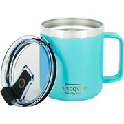 Thyself Insulated Coffee Mug with Handle - 14 oz Stainless Steel Travel Cup
