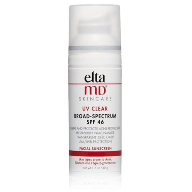 EltaMD UV Clear Broad-Spectrum SPF 46 Oil-Free Facial Sunscreen – 9% Zinc Oxide, 5% Niacinamide, Hyaluronic Acid, Non-Comedogenic, 1.7 oz