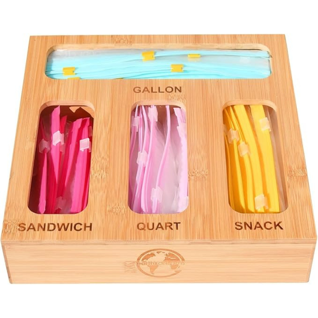 Earth's Dream Bamboo Ziplock Bag Organizer