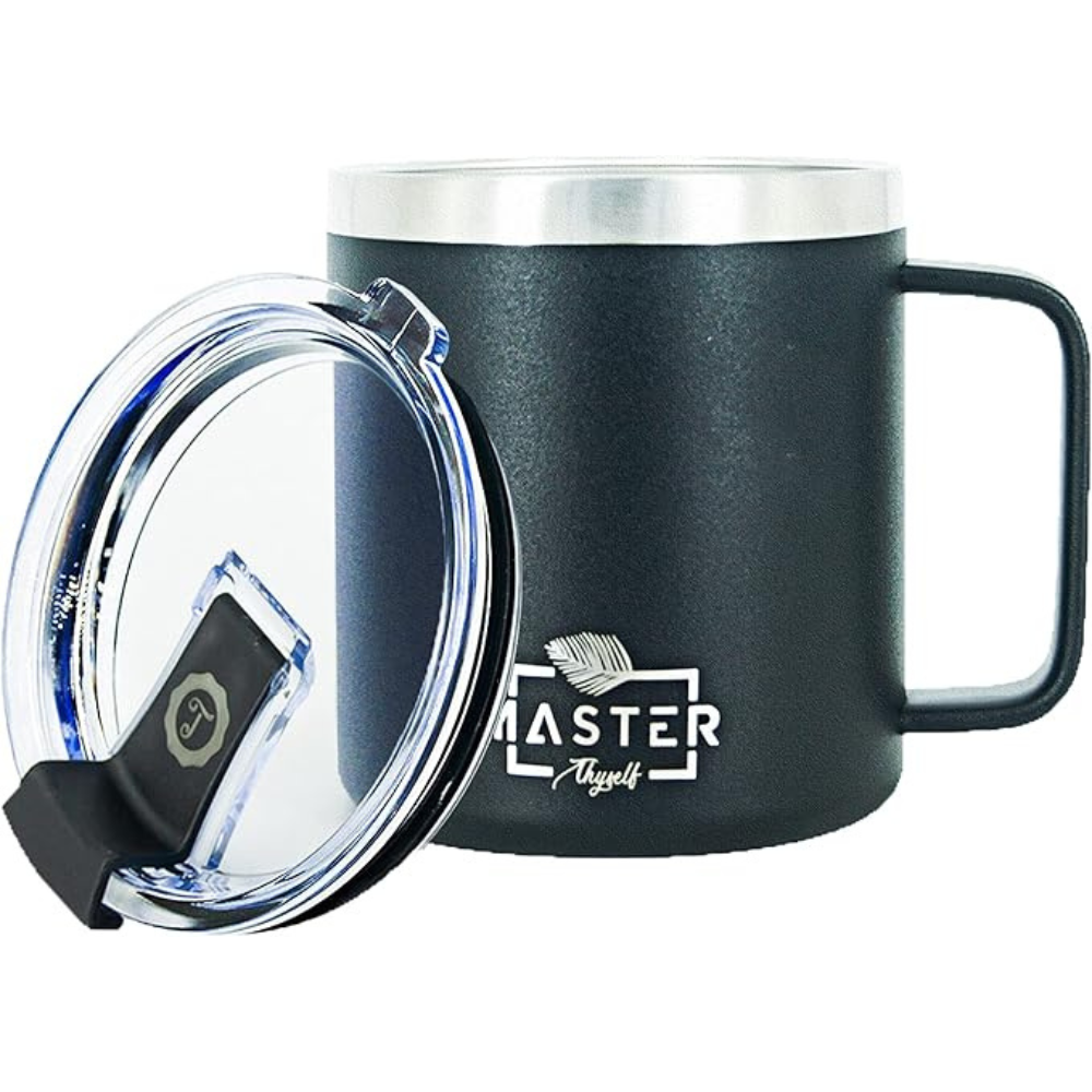 Thyself Rambler Stainless Steel Vacuum Insulated Coffee Mug 14 oz - Black