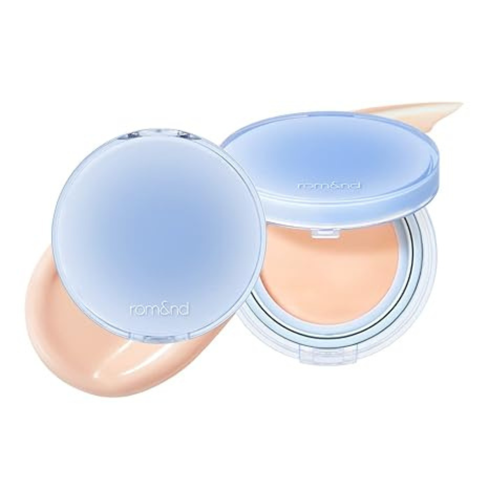 rom&nd Bare Water Cushion Foundation Shade 02 Pure 21 – Hydrating Glow Finish, K-Beauty Cushion Compact