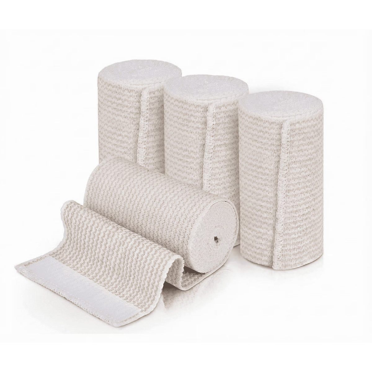 Naltars 4 Pack Cotton Elastic Bandage | Ace Wrap with Velcro 4 Inch Hook and Loop Closure | Reusable Compression Bandage