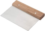 Winware Stainless Steel Dough Scraper with Wood Handle (3, Wood Handle)