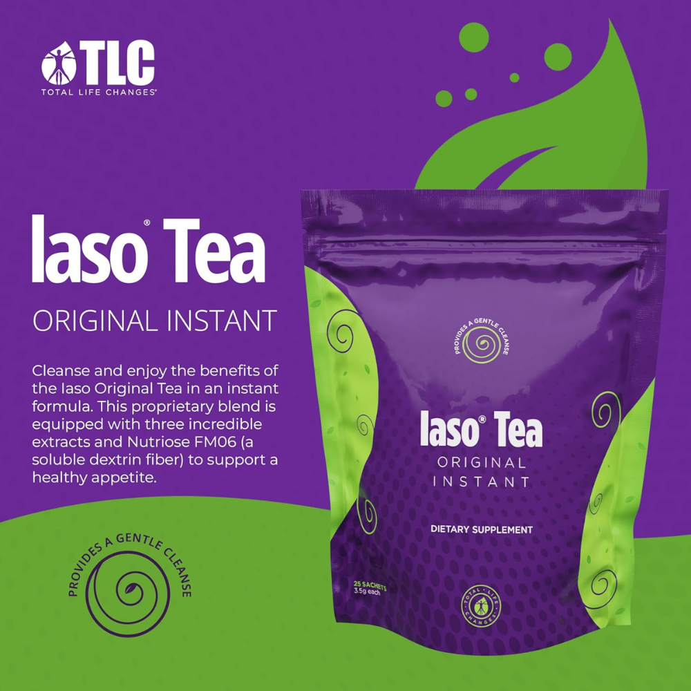 IASO Tea Original Instant 25 Sachets – Herbal Tea by Total Life Changes (TLC) | Dietary Supplemen