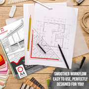 Raimarket Premium Tracing Paper 100 Sheets A4 – Transparent Tracing Paper Pack for Art, Design & Architecture