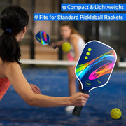 SHOPUKASA Pickleball Paddle Set Blue – 1 Fiberglass Paddle, 2 Pickleballs & Carry Bag | Cushion Comfort Grip, All Skill Levels, Men & Women