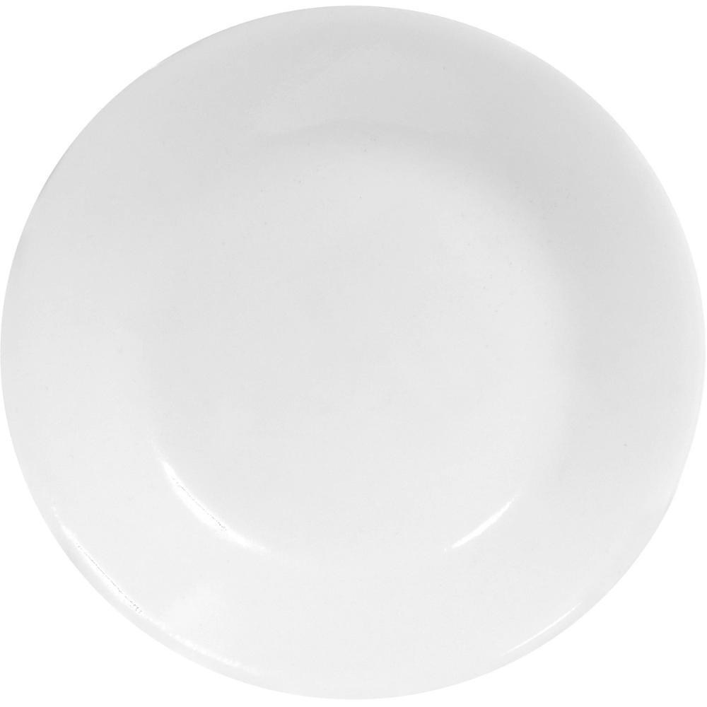 Corelle Winter Frost White Bread Plates Set (6-Pack) | 6.75” Lightweight Glass Dessert & Side Plates