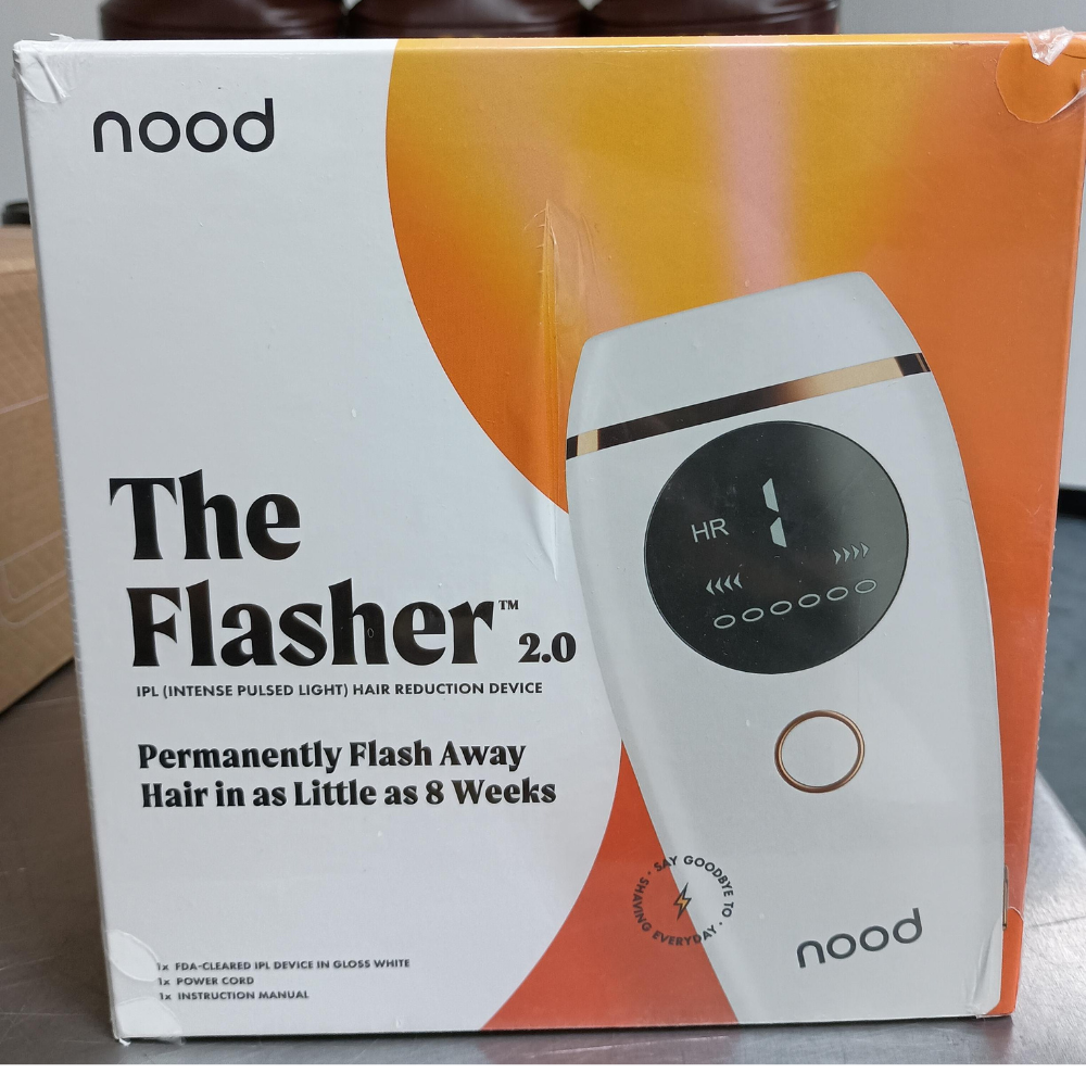 Nood Flasher 2.0 IPL Hair Removal Device – At-Home Intense Pulsed Light Hair Reduction, Women & Men