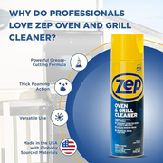 Zep Heavy-Duty Oven & Grill Cleaner 19 oz (2 Pack) – Grease Removal Spray