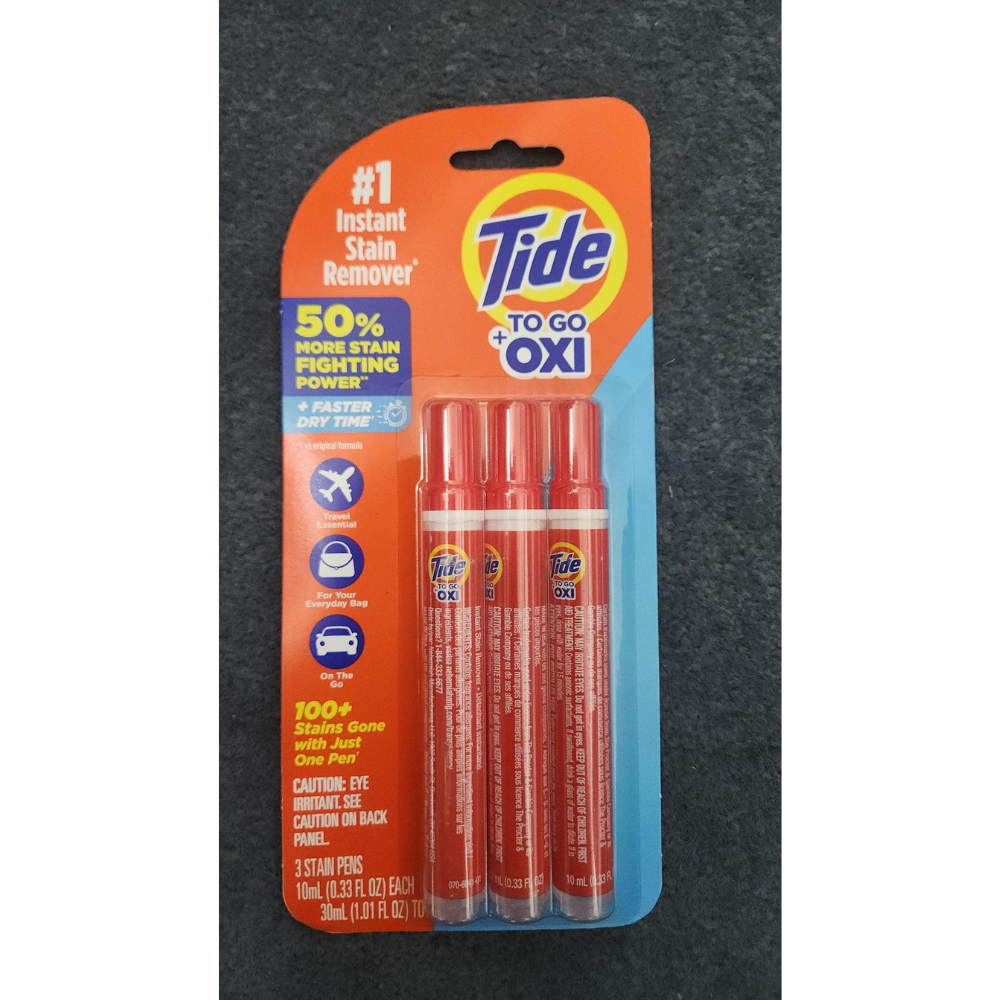 Tide To Go + OXI Instant Stain Remover Pens - 3 Count
