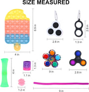 Silicone Pop It Fidget Toy - Stress Relief Sensory Push Bubble Toy