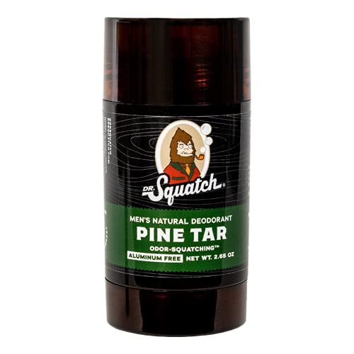 Dr. Squatch Pine Tar Natural Deodorant, Aluminum-Free, 2.65 oz