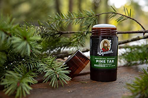 Dr. Squatch Pine Tar Natural Deodorant, Aluminum-Free, 2.65 oz