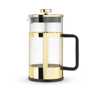 Pinky Up French Press Coffee Maker, Coffee and Tea Brewer, 34 oz, Gold