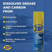 Zep Heavy-Duty Oven & Grill Cleaner 19 oz (2 Pack) – Grease Removal Spray
