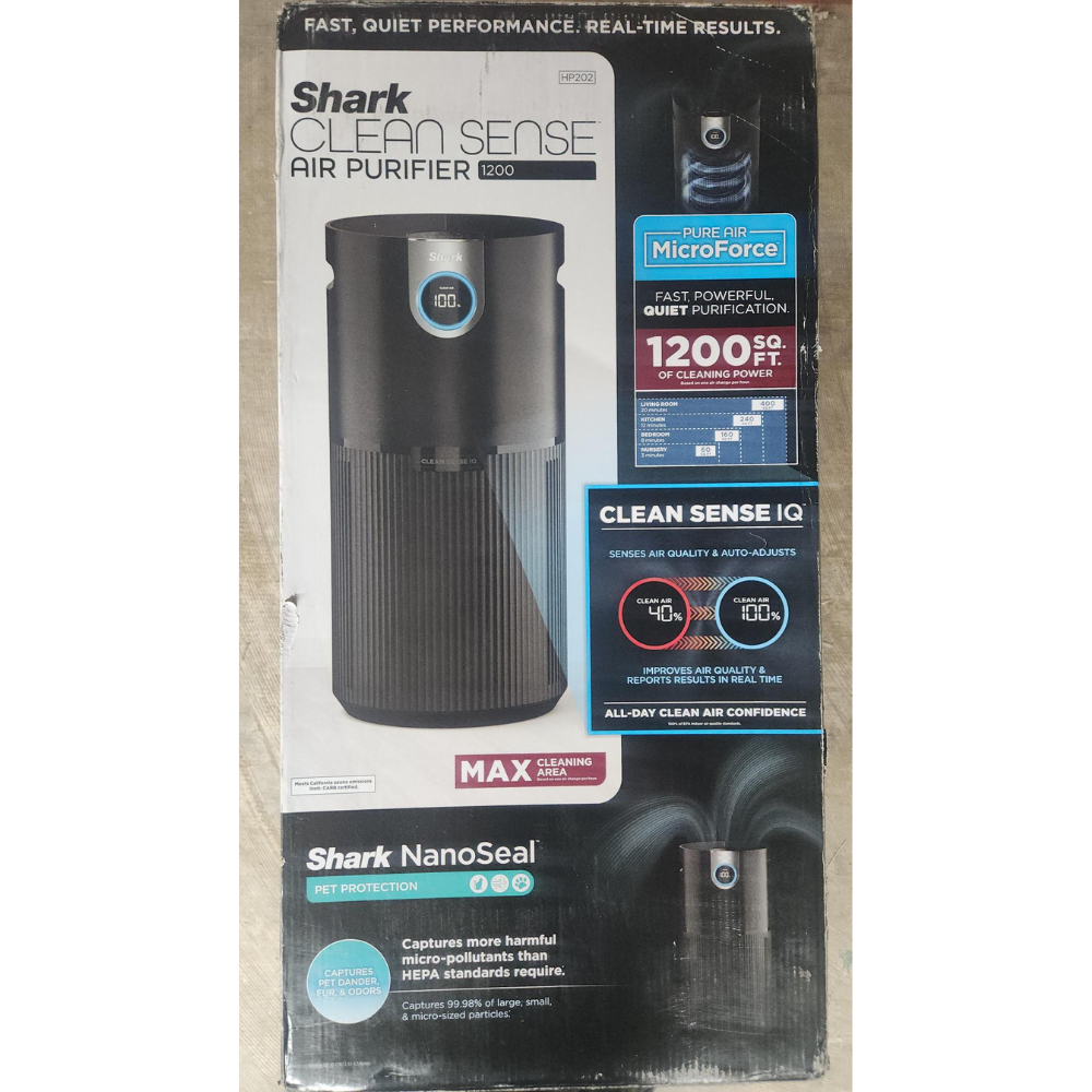 Shark HP202 Air Purifier MAX with True HEPA Microban Antimicrobial Protection