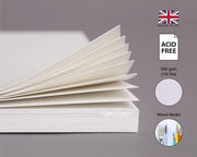 Acuma Crafts Master Class Mixed Media Art Pad A4 40 Sheets – 250 GSM / 110 lb, Cold Pressed, Acid Free, Bleedproof, Glue Bound