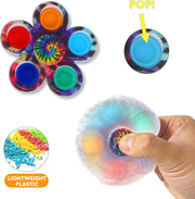 Silicone Pop It Fidget Toy - Stress Relief Sensory Push Bubble Toy