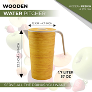Earth's Dreams Water Pitcher with Lid - BPA-Free Lightweight