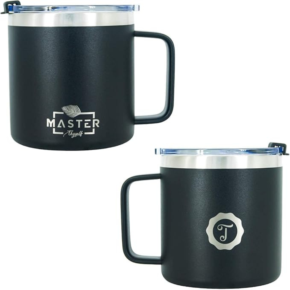 Thyself Rambler Stainless Steel Vacuum Insulated Coffee Mug 14 oz - Black