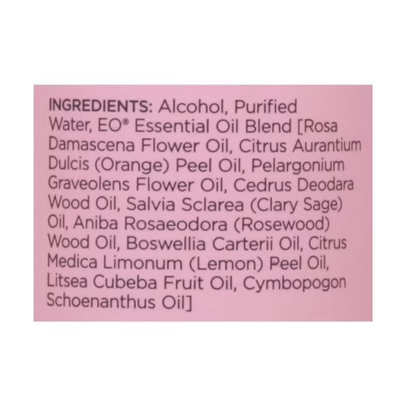 EO Products Natural Deodorant Spray Rose & Lemon 4 fl oz – Aluminum Free, Paraben Free, Cruelty Free, Certified Gluten-Free