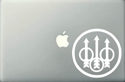 Firearms Logo - Die Cut Vinyl decal Sticker for Car Truck Laptop Tablet Skateboard Helmet (White, 3")