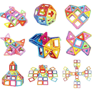 Nictoy Magnetic Blocks 30 Pieces – Magnetic Building Tiles Toddler STEM Toy, Multicolour Shapes