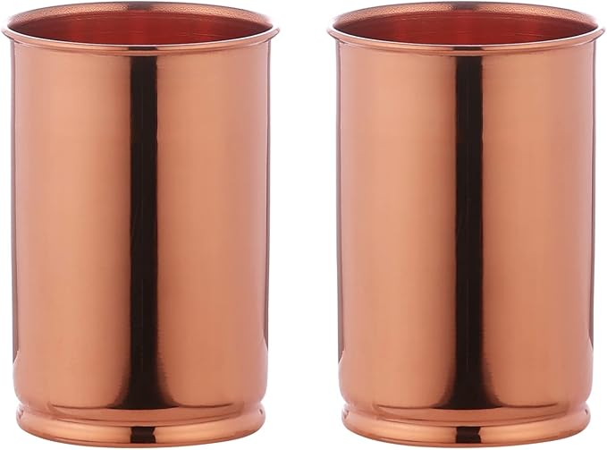 ANCIENT IMPEX Pure Copper Drinking Tumblers, Set of 2