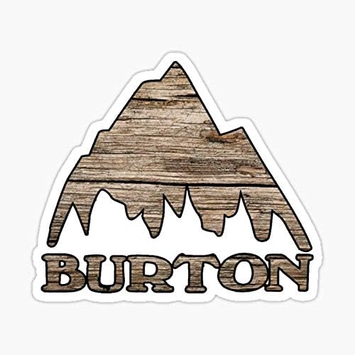 Burton Wood Look Waterproof Sticker Graphic for Car, Window, Laptop & Truck