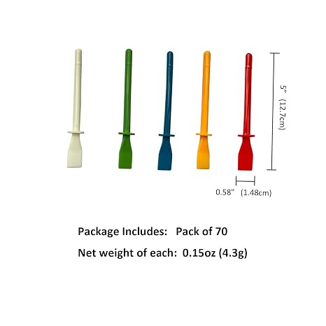 Lependor 70-Pack Plastic Glue Spreaders – Multicolor Craft Applicator Tools