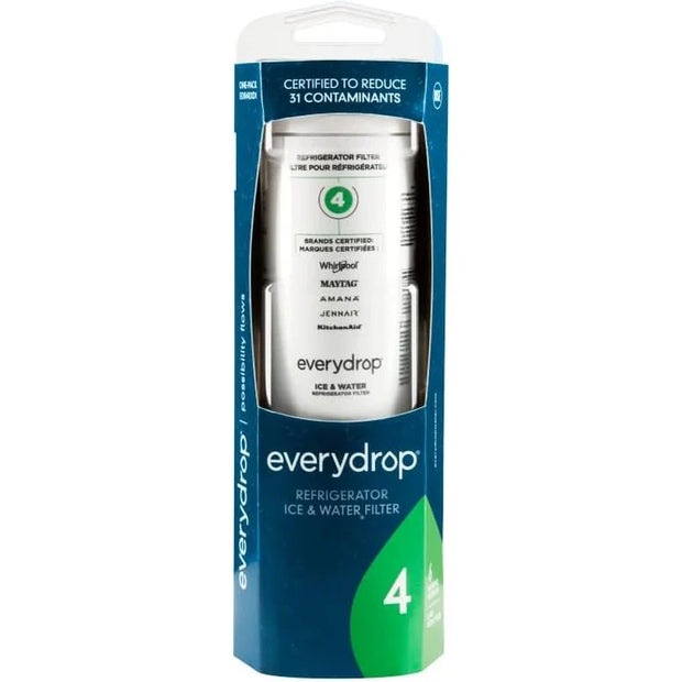 EveryDrop by Whirlpool Refrigerator Ice & Water Filter 4 EDR4RXD1 – Single Pack