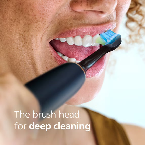 Philips Sonicare C3 Premium Plaque Control Replacement Toothbrush Heads – Black, 2-Pack