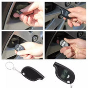Mini Keychain Digital LCD Tire Pressure Gauge for Car & Motorcycle