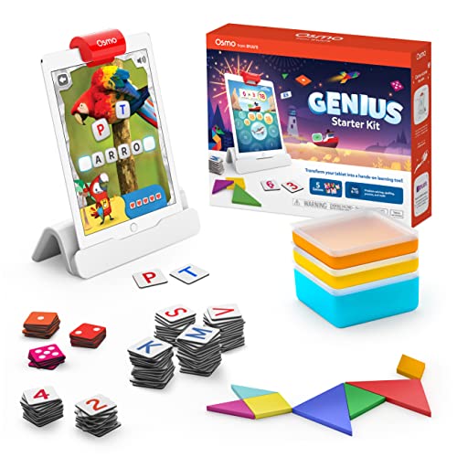Osmo Genius Starter Kit – Interactive Electronic Educational Learning Games for iPad & iPhone, 5 Games, Ages 6–10