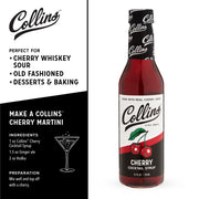 Collins Cherry Simple Syrup with Real Cherry Juice & Real Sugar – 12.7 oz