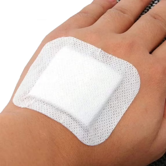 Dukal Island Dressing 4" x 4" | 25 Pack Sterile Adhesive Wound Dressings with Non-Adherent Pad | Latex-Free, Single-Use