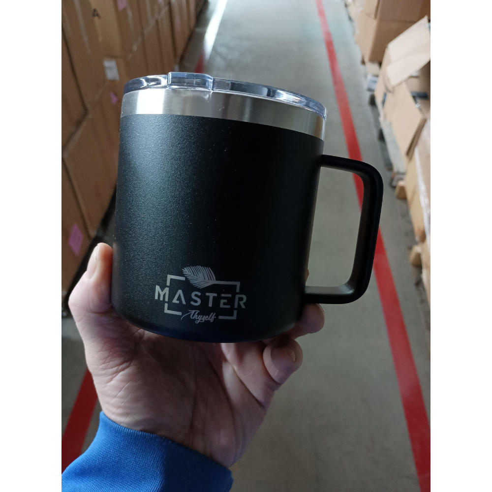 Thyself Rambler Stainless Steel Vacuum Insulated Coffee Mug 14 oz - Black