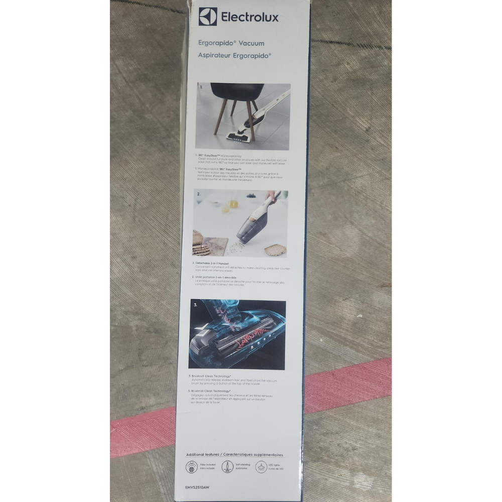 Electrolux Ergorapido Cordless 2-in-1 Vacuum EHVS2510AW - White